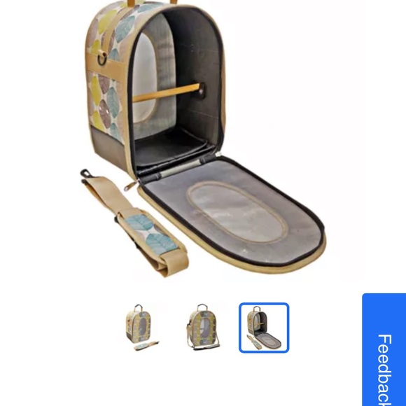 Leaf Patterned Multi-Color Backpack - Picture 5 of 7